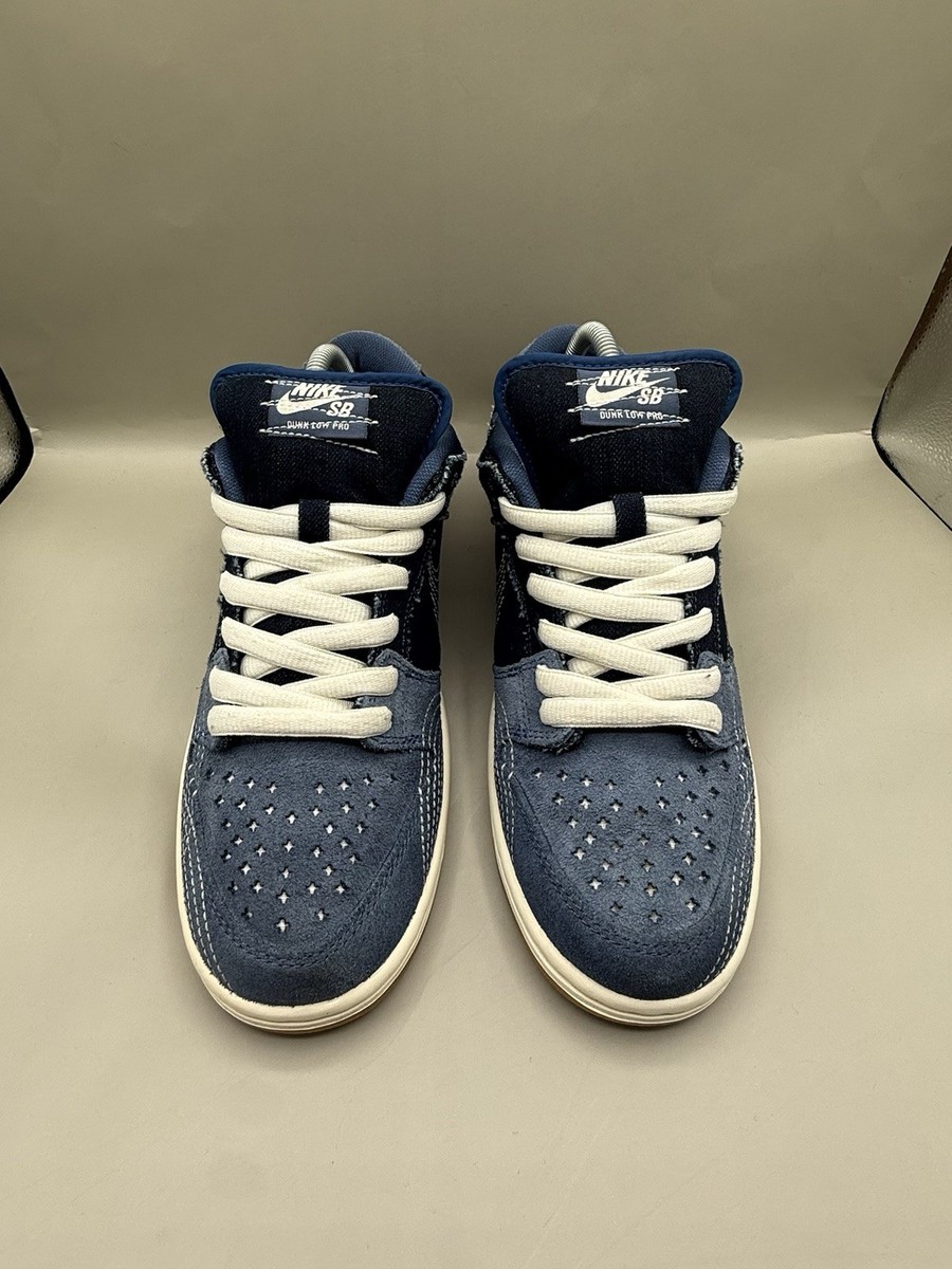 Authentic 2020 Nike SB Dunk Low Pro PRM Denim Sashiko Men Size 8
