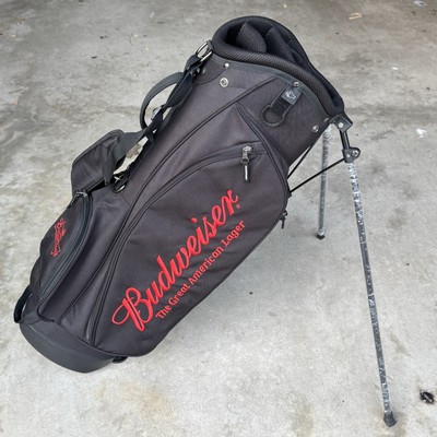 Budweiser RJ Stand Golf Bag The Great American Lager 7-Way Black Never  Used