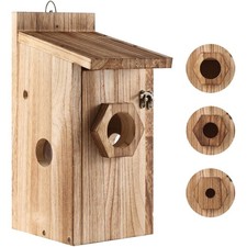 Vogelhaus Bausatz Nistkasten für Vögel Wetterfest Holz zum Aufhängen