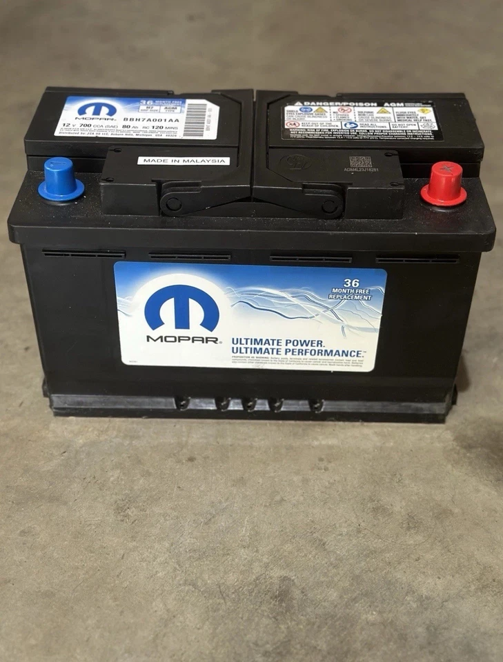 Genuine Battery Mopar AGM Storage BBH7A001AA For 11-24 Jeep Grand Cherokee Dodge - Image 2 of 4