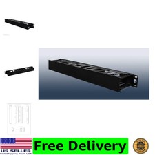 1U Horizontal Rack Mount Cable Management Unit with Panel Plastic 19" Rack Mount