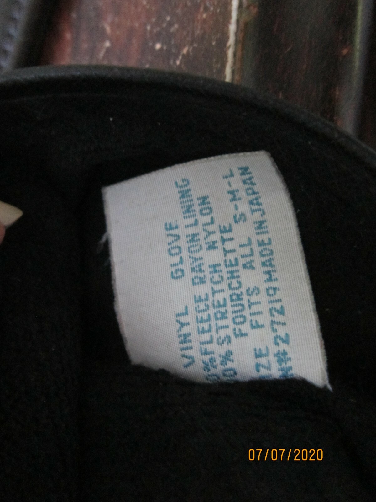 14" Long Black Vinyl Gloves JAPAN FOURCHETTE Vintage… Gem