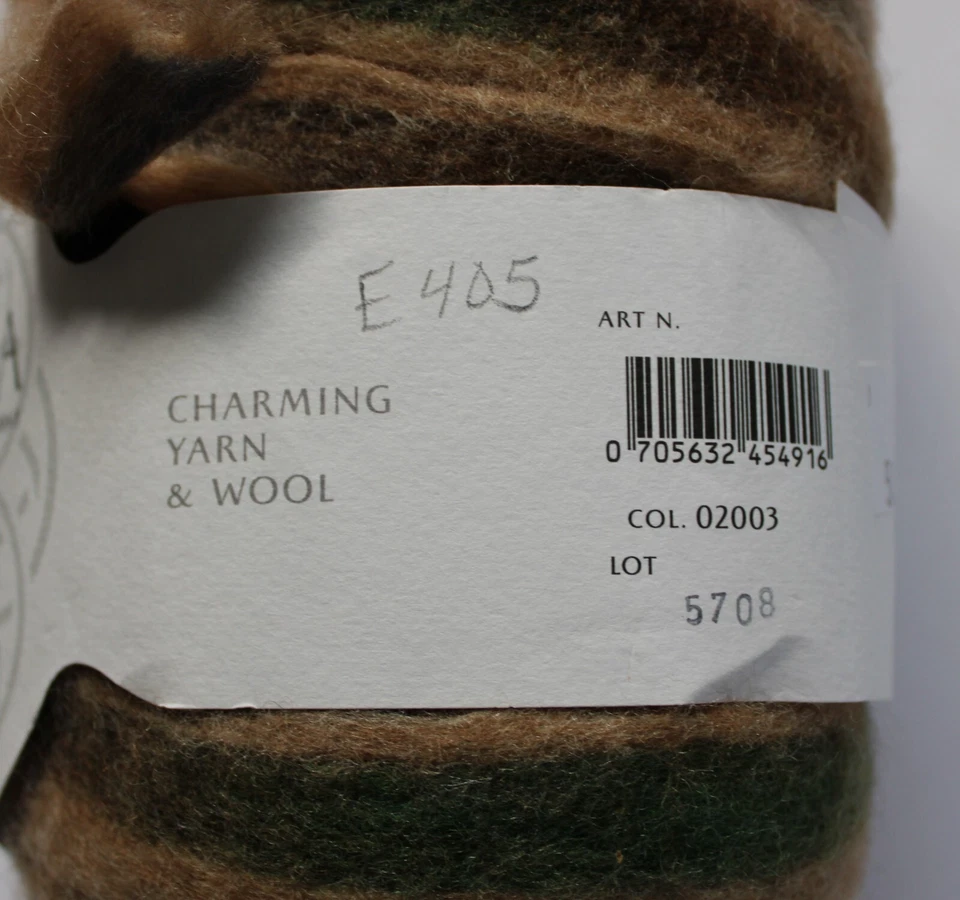 Gedifra Molto Grande 100% Lana Virgen Cobre Marrón con Rojo Verde 200gr 60m Foto 2 de 4