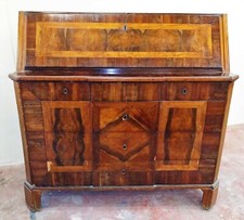 BUREAU. STYLE CARLOS IV. MARQUETERIE DE BOIS NOBLES. ESPAGNE. XVIII-XIX
