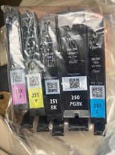 5 EMPTY Ink Cartridges Canon PGI-250/CLI-251