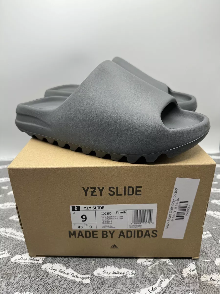 Adidas Yeezy Slide Slate Grey Size 9 Men's (2023) ID2350 NEW DS IN 