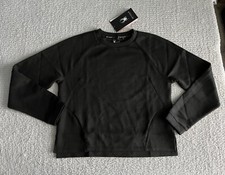 Spyder Active Sweatshirt Pullover Women  s Sz Large Black Pockets Stretch Shirt
