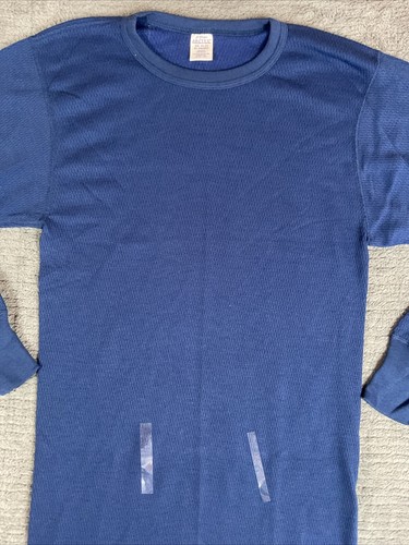 T-shirt JE Morgan uomo XXL manica lunga Johns made in USA cialda termica vintage - Foto 2 di 9