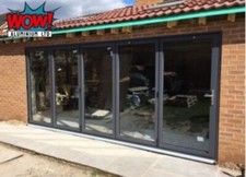 Aluminium Bifold Doors Glazed Made to Measure (Bi-fold, Grey White Black Byfold!