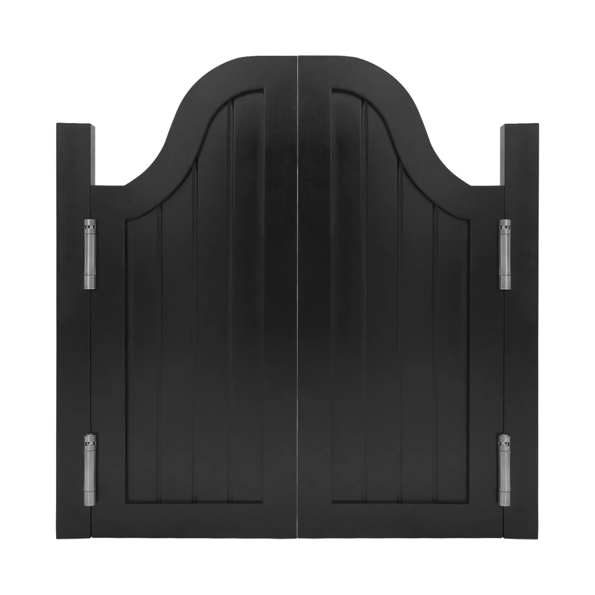 Puerta divisoria de rayas verticales puerta batiente de madera maciza para partición de entrada