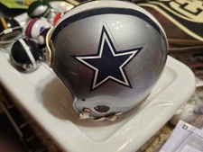DALLAS COWBOYS  NFL MOUNTED MEMORIES FOOTBALL MINI HELMET RIDDELL
