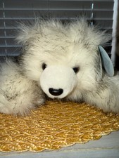 1992 Purr-Fection MJC Husky Dog Plush with Original Tags Soft Realistic Design