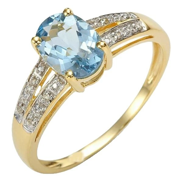 Cocktail Yellow Gold Filled 10 Ring Fashion Rings