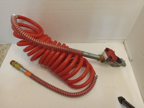 Phillips 12-008 1/2” Pipe Port Red Gladhand W/ Coil Hose AS IS