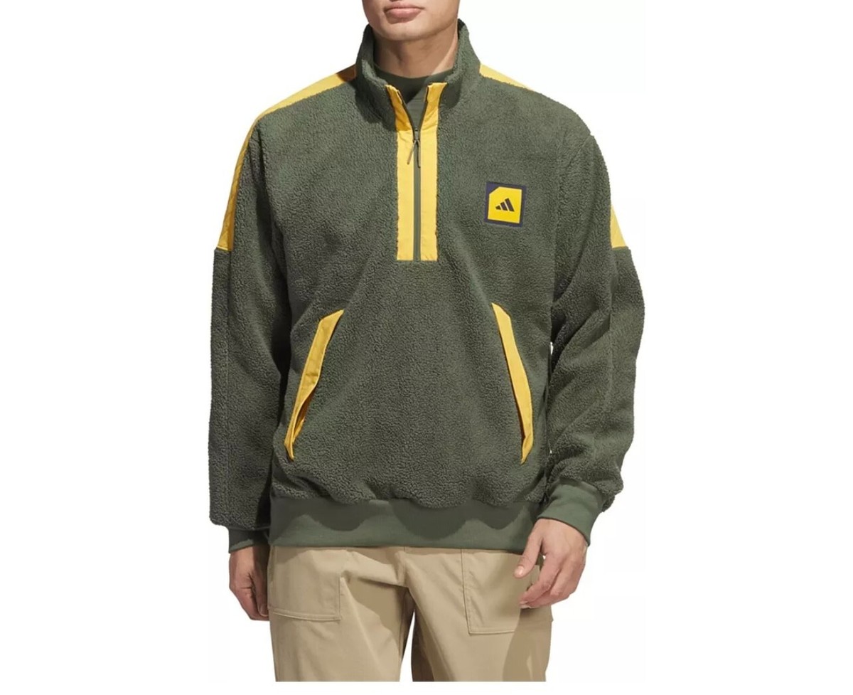 Adidas Adicross Padded Fleece 1/4 Zip Golf Jacket Mens Size Large