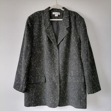 Chaus Women's Neo Black Long Sleeve Front 2 Pockets Blazer Jacket Size 24