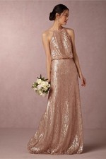 Donna Morgan Sequined Alana Dress Size 2 NEW BHLDN MSRP: $290