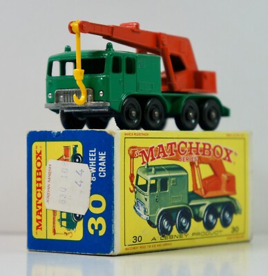 Matchbox Regular Wheels #30 C2 - 8 Wheel Crane Truck 1965 E4 Box - NM/VF - 3003