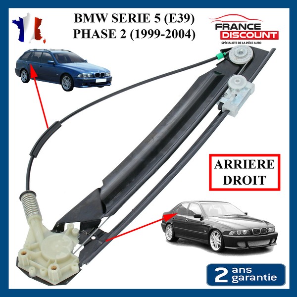 Fensterhebermechanismus Elektrisch Hinten Rechts FüR BMW Serie 5 E39 1999-2004-image