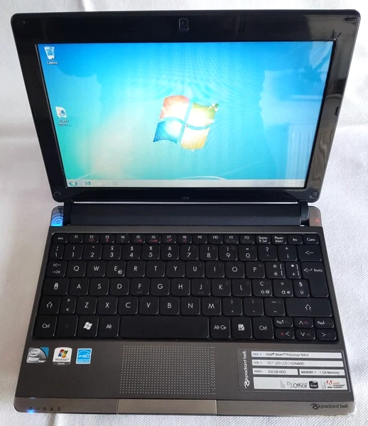 NETBOOK PACKARD BELL DOT-S2 2GB RAM HDD 320 DISPLAY 10.1 - Immagine 2 di 4