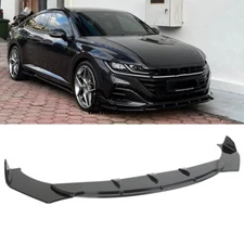 For Volkswagen Arteon Gloss Black Front Bumper Lip Spoiler Splitter Body Kits