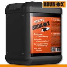 Brunox 5L epoxy Roststopp Grundierung Pflege Schutz Bek&auml;mpfung Eisen Gitter Zaun