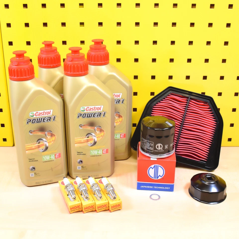 Service Set Inspektion Meiwa Ölfilter Öl Castrol 10w40 für: Yamaha FZ1 Fazer - Bild 1 von 1
