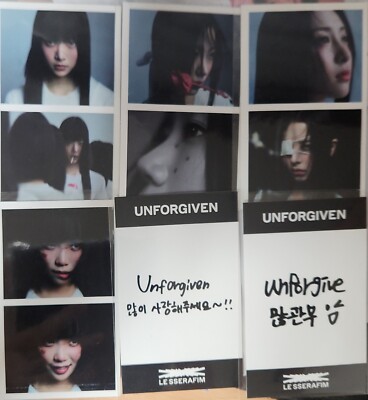 LE SERAFIM LUCKYDRAW PHOTOCARD UNFORGIVEN Album POB KTOWN4U