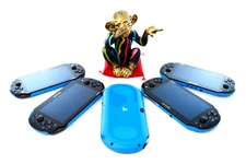 SONY PS Vita PCH-2000 Blue Black Console Only Select 3Rank【1Day Shipping】