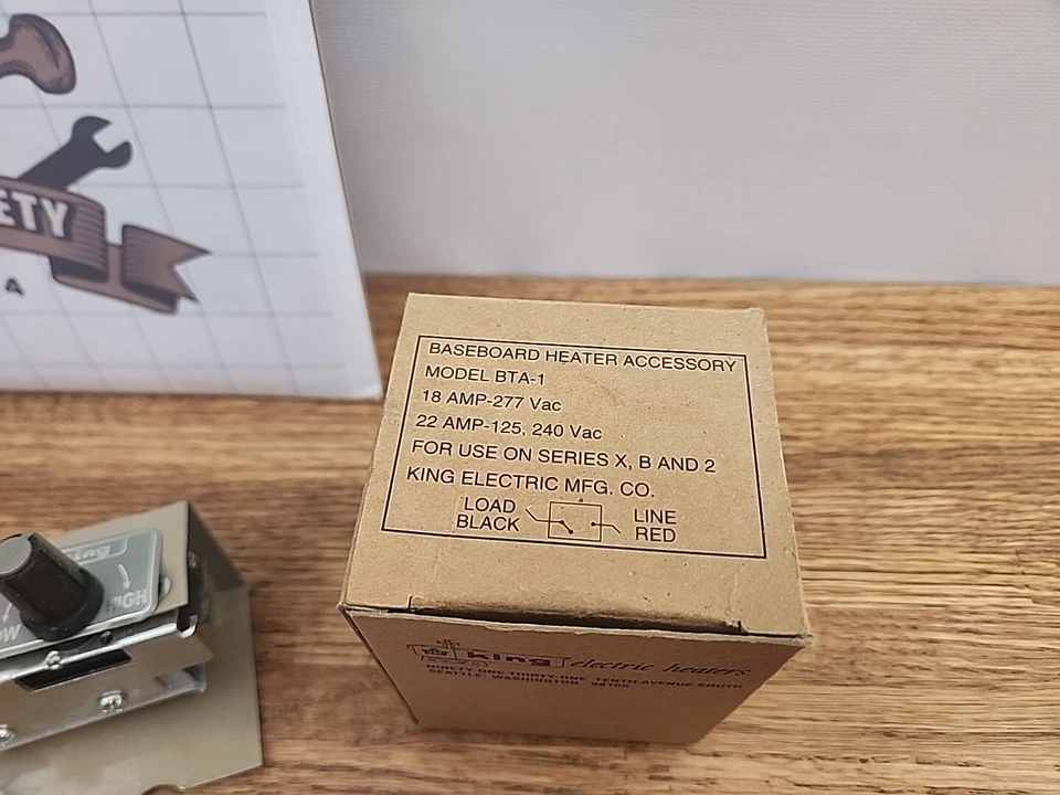 King Electric BTA-1 Single-Pole Baseboard Heater Thermostat Kits NOS - Image 2 of 4