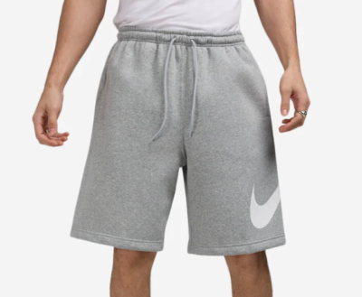 NEW* Men's NIKE Essential Club Swoosh Graphic Sweat Short Grey