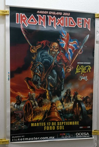 Iron Maiden Poster From The Mexico City Concert 2017 ( Unframed ) - Picture 4 of 5