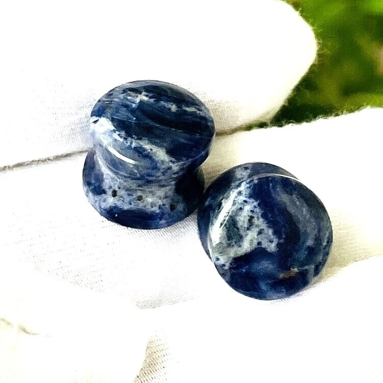 Натуральные содалитовые вилки, двойные блики, ручной работы, размер от 3 мм до 50 и более на заказ - Изображение 4 из 4