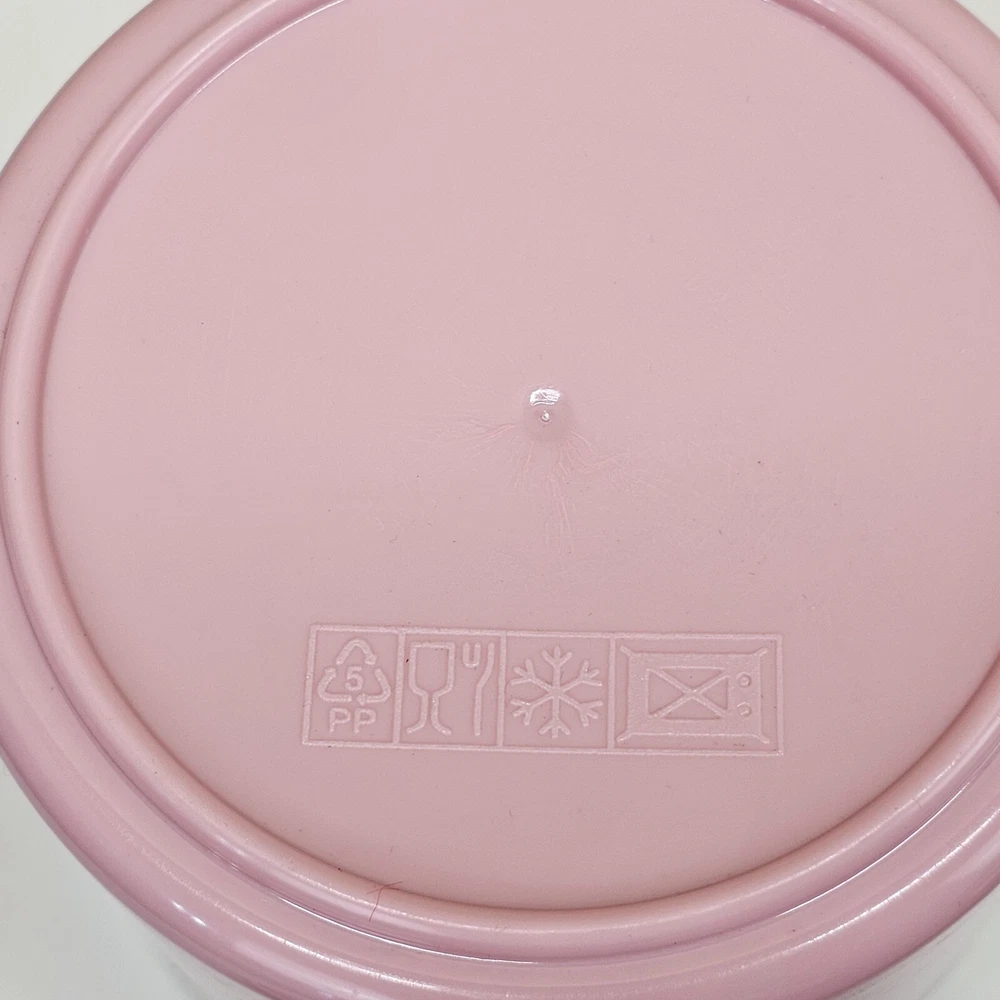 Bento Box Portable Keep Warm Lunch Food Container Pink Multilayer Cyclindrical