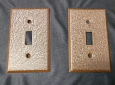 Stemco Metal Switch Plate Brown #271 NOS Lot Of 2
