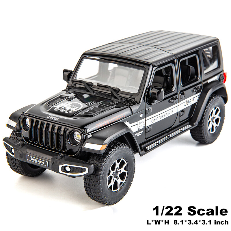1/22 Scale Jeep Wrangler Rubicon SUV Diecast Model Toy Car