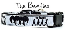 The Beatles dog collar handmade adjustable buckle 5/8" wide or leash Rock N Roll