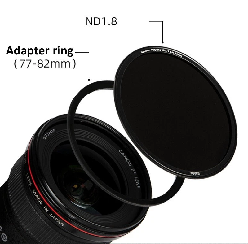 Haida 72 77 82mm NanoPro Magnetic Filter Kit, CPL + ND1.8 + ND3.0 + Cap + Case - Image 4 of 4