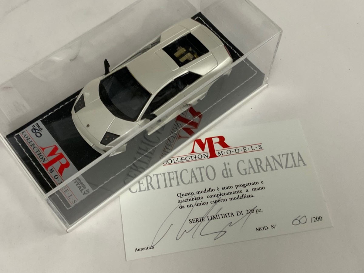 1/43 MR Lamborghini Murcielago LP640 in Pearl White Custom Leather