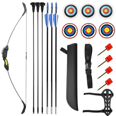 40' Archery Bow Suitable for Beginners and Teenagers in Archery with Three Le...