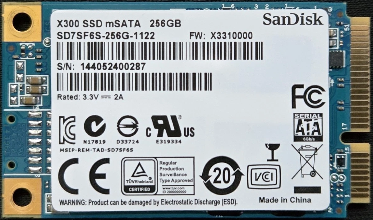 Las mejores ofertas en SanDisk mSATA 256 GB unidades de estado
