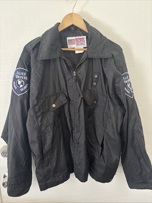 Allied Universal Private Security Jacket XL National Patrol Black Windbreaker