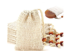 8 Pack Soap Bag Natural Sisal Soap Saver Bag Pouch Mesh Drying Soap Holder