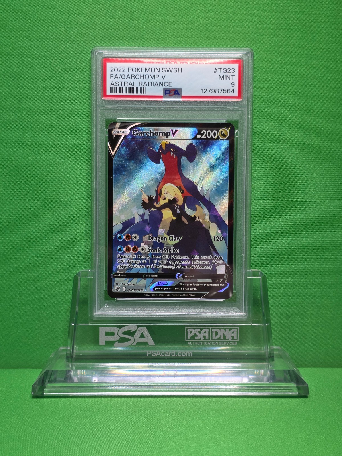POKEMON 2022 ASTRAL RADIANCE GARCHOMP V FA TG23 PSA 9