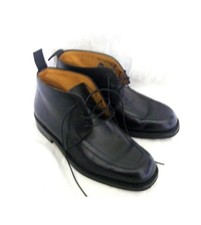 GRENSON HANDMADE BLACK LEATHER ANKLE SHOES / BOOTS UK 7
