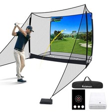 Golf Net 10 x 8ft Practice Hitting Net with Impact Screen and Target