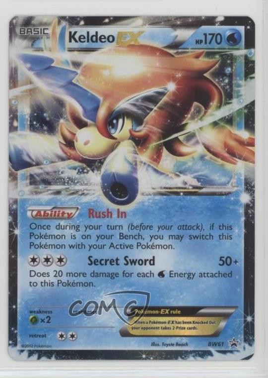 Keldeo EX Pokémon Black & White Black Star Promo #BW61