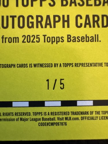2025 Topps Series 1 - 1990 Topps Baseball Autos #90A-JRO Jimmy Rollins (1/5) - Picture 3 of 3