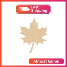 Wood Maple Leaf Cutouts 8 x 6 inch, Pack of 3...