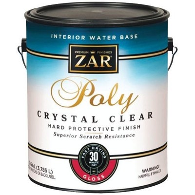 1Pc ZAR Aqua Gloss Water-Based Interior Polyurethane, 1 Gal.